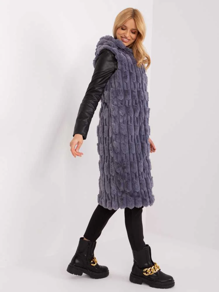 Wool Fashion Italia Liemenė-AT-KZ-2368-1,57-pilka