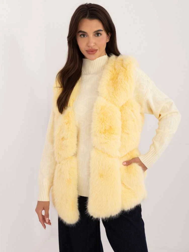 Wool Fashion Italia Liemenė-AT-KZ-2375.00P-šviesiai geltona