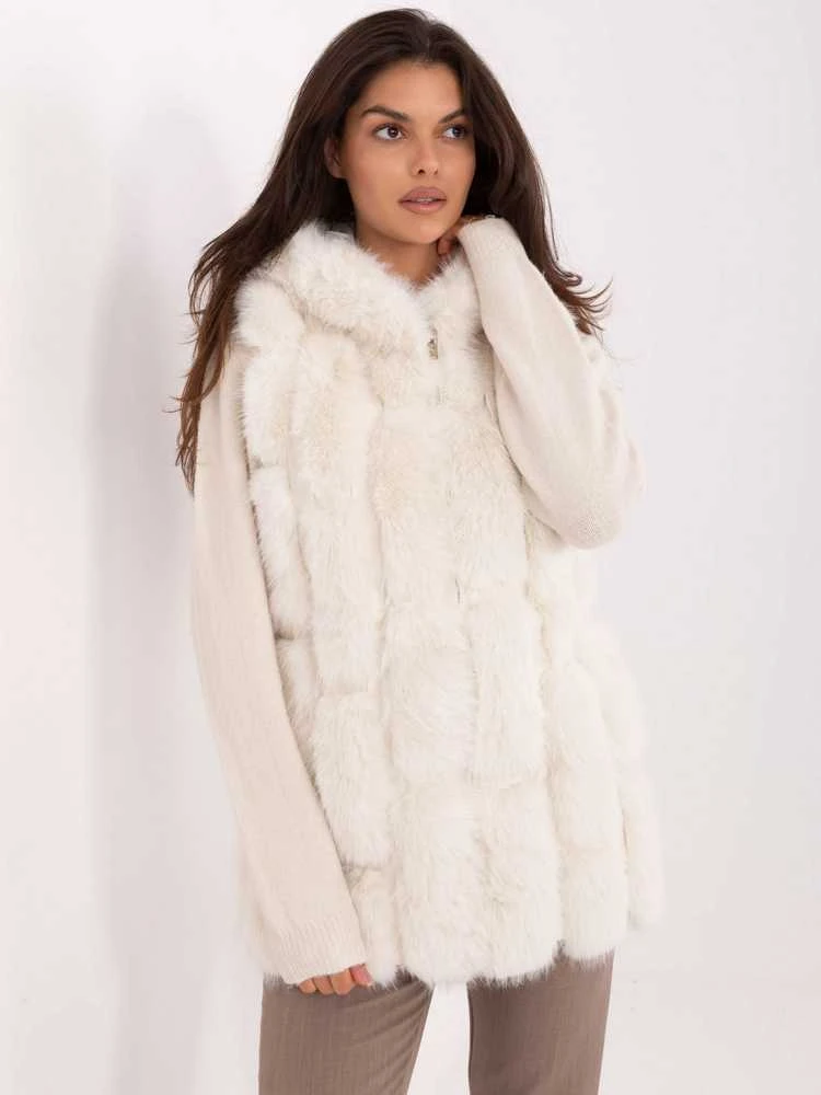 Wool Fashion Italia Liemenė moterims-AT-KZ-2379.96P-ecru