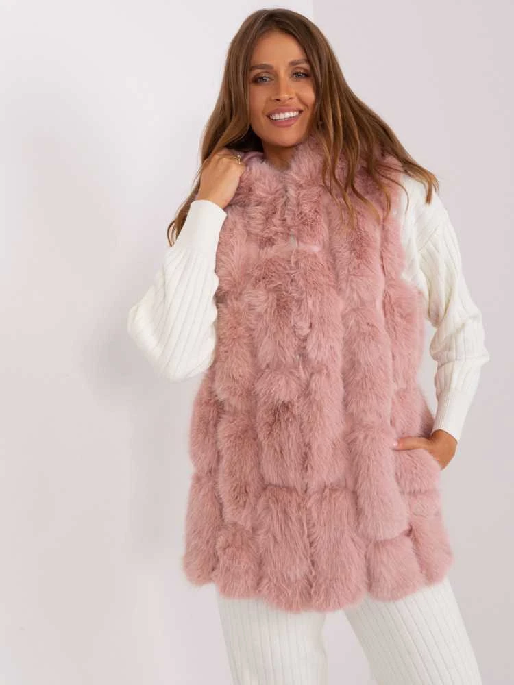 Wool Fashion Italia Liemenė-AT-KZ-2379.96P-šviesiai rožinė