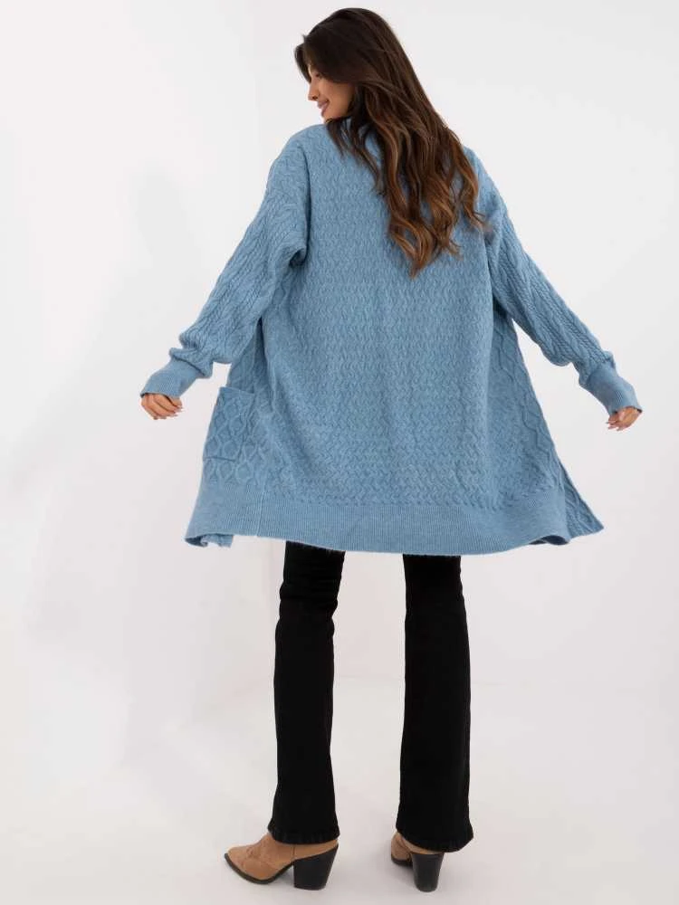 Wool Fashion Italia Megztinis-AT-SW-2366.61-mėlynas
