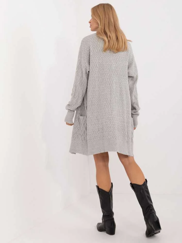Wool Fashion Italia Kardiganas-AT-SW-2366.61-pilka