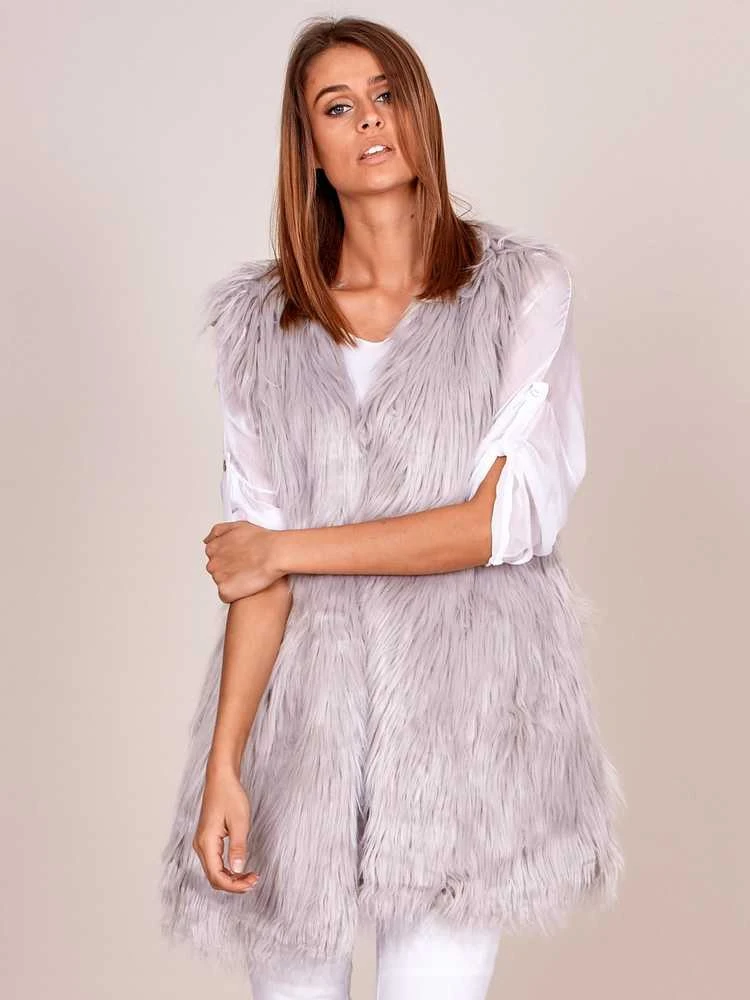 Wool Fashion Italia Liemenė-AT-KZ-173501A-1.12P-šviesiai pilka