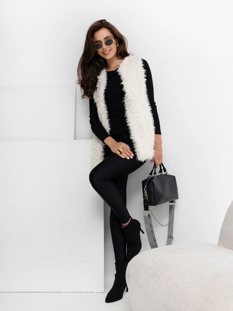 Wool Fashion Italia Liemenė-AT-KZ-21501.22P-balta