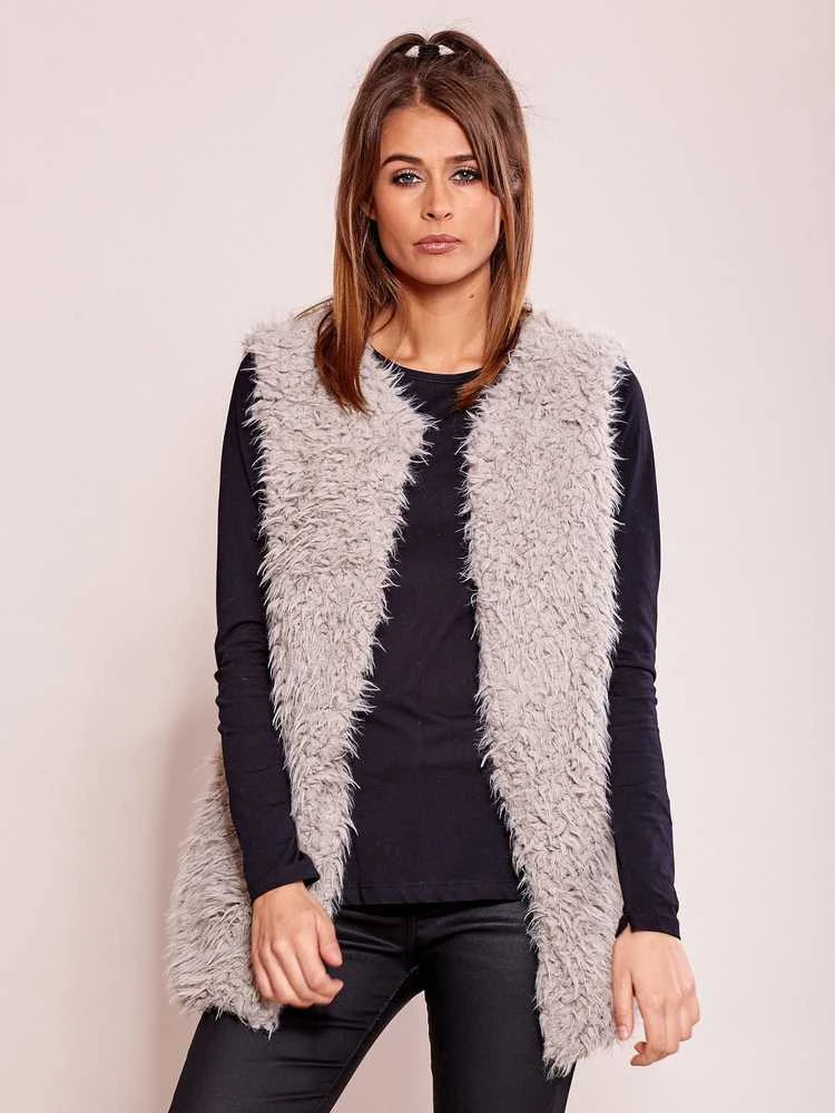 Wool Fashion Italia Liemenė-AT-KZ-22105.11P-pilka