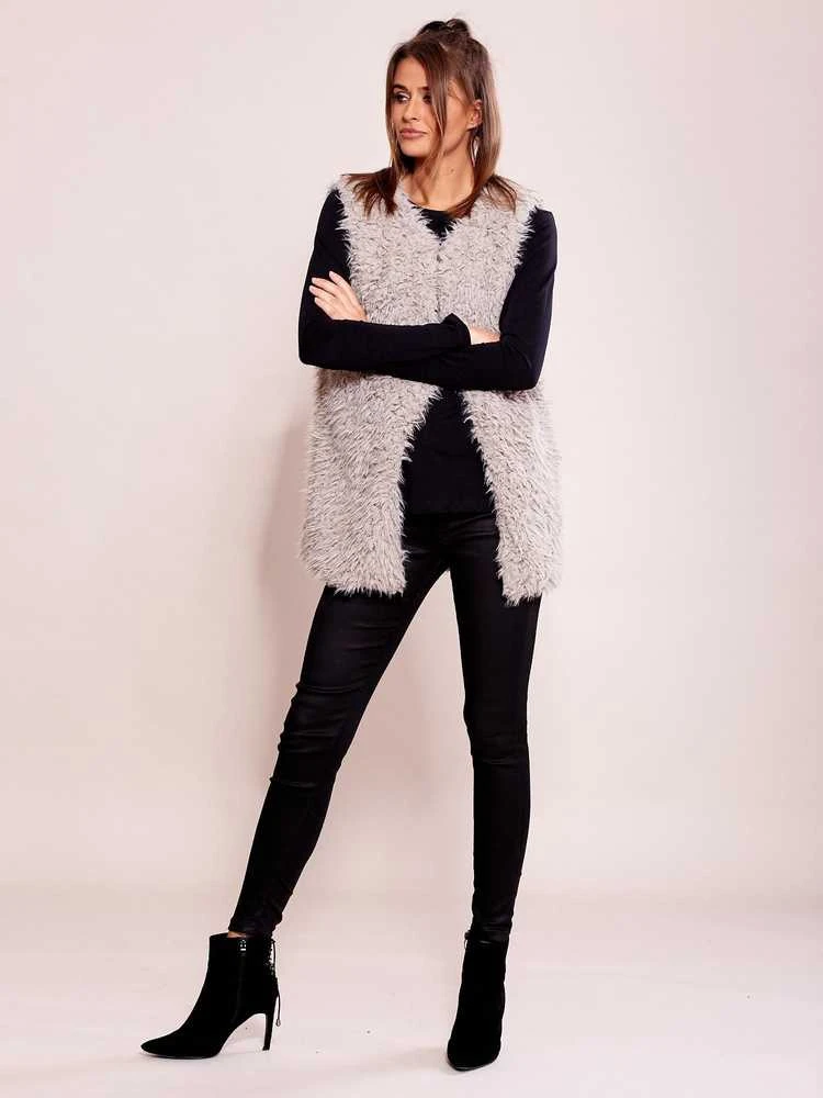 Wool Fashion Italia Liemenė-AT-KZ-22105.11P-pilka
