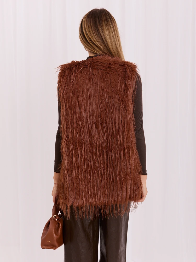 Wool Fashion Italia Liemenė-AT-KZ-2349-1,18-šviesiai ruda