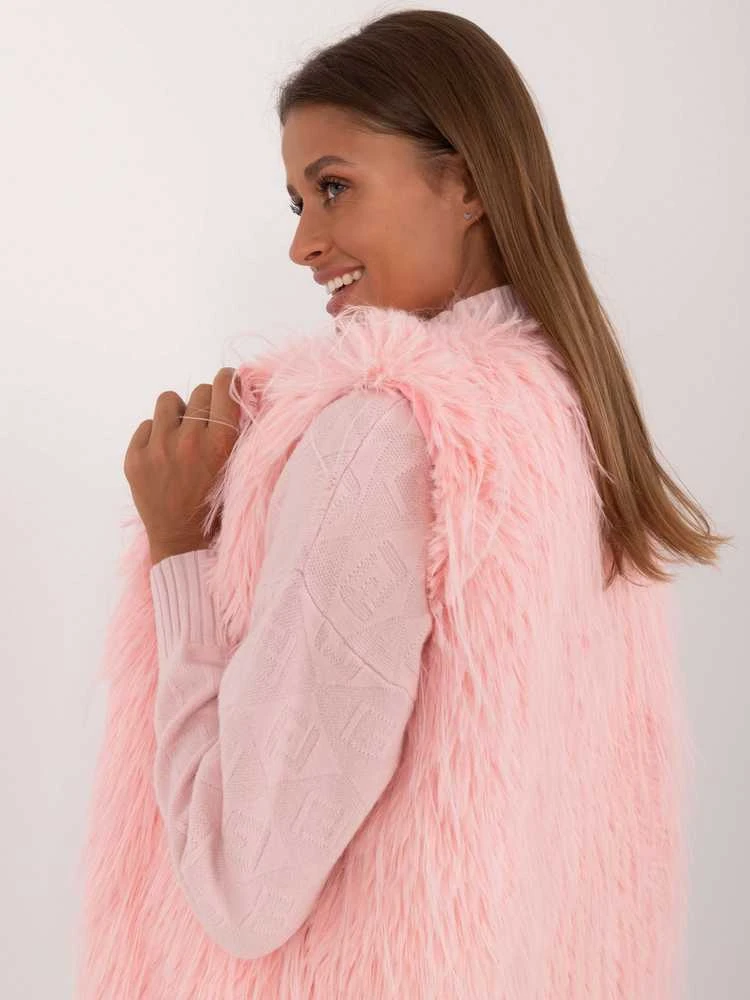 Wool Fashion Italia Liemenė-AT-KZ-2349-1.31P-šviesiai rožinė