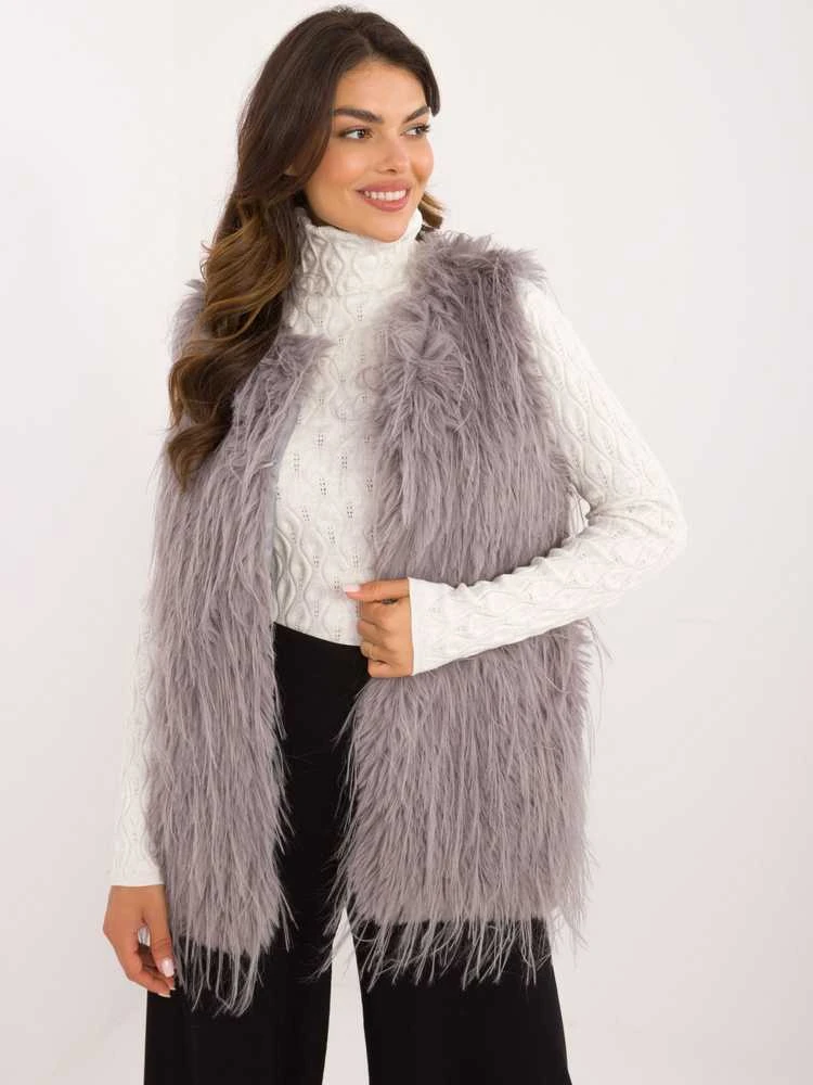 Wool Fashion Italia Liemenė-AT-KZ-2349-1,49-pilka