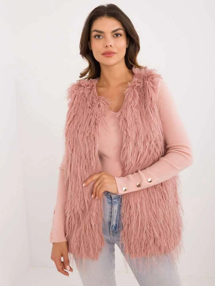 Wool Fashion Italia Liemenė-AT-KZ-2349-1,50-tamsiai rožinė