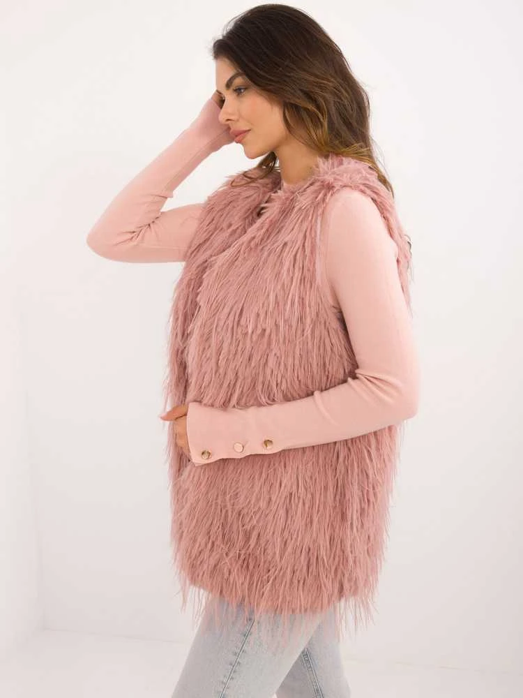 Wool Fashion Italia Liemenė-AT-KZ-2349-1,50-tamsiai rožinė