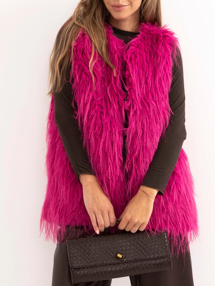 Wool Fashion Italia Liemenė-AT-KZ-2349-1,79-fuksija