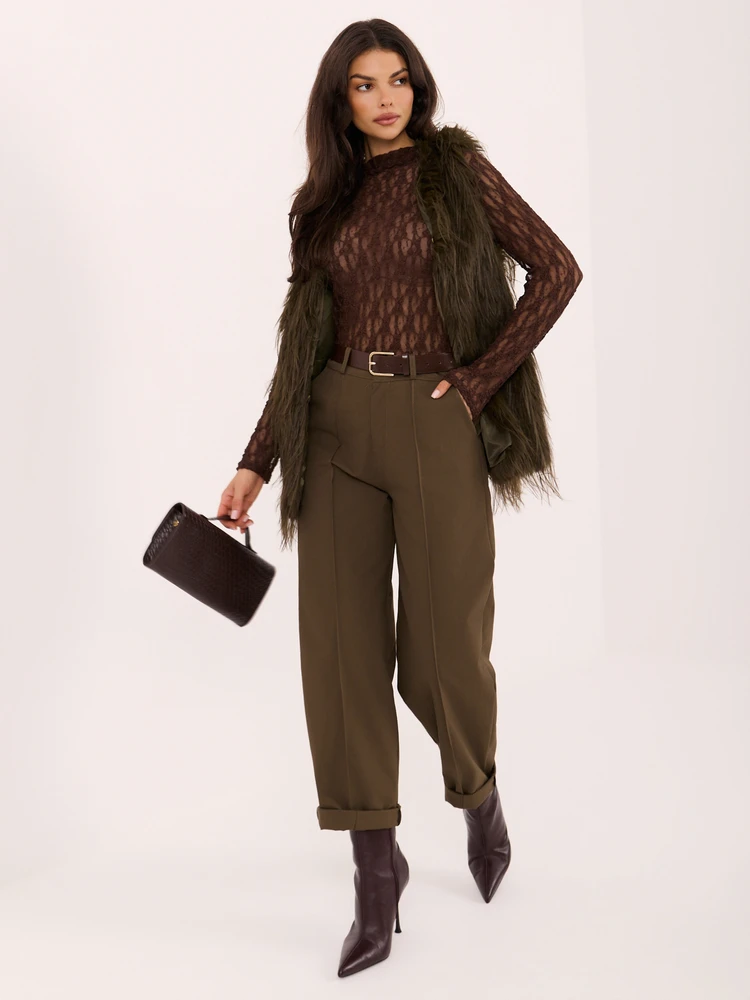 Wool Fashion Italia Liemenė-AT-KZ-2349-1,79-khaki