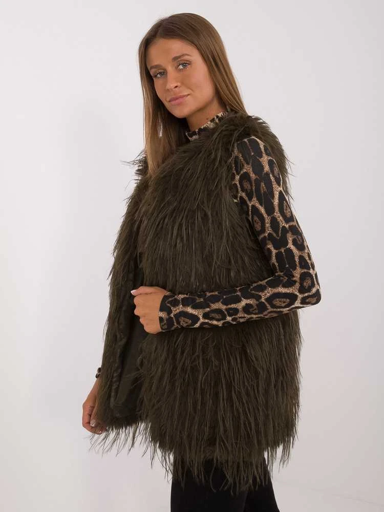 Wool Fashion Italia Liemenė-AT-KZ-2349-1,79-khaki