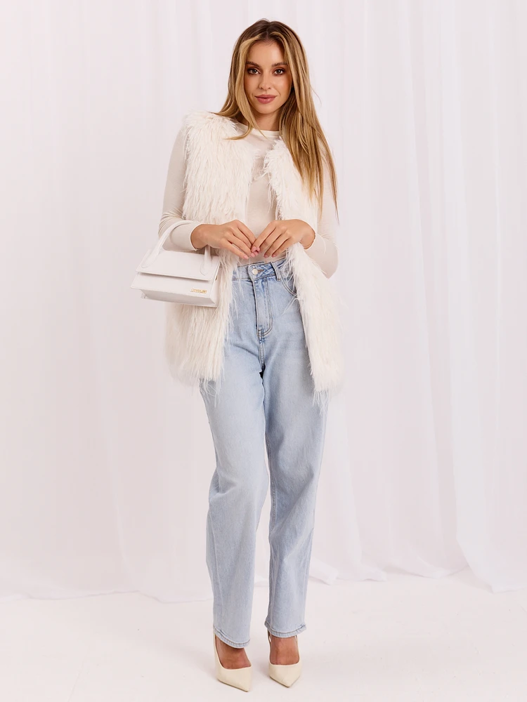 Wool Fashion Italia Liemenė-AT-KZ-2349-1,80-ekru