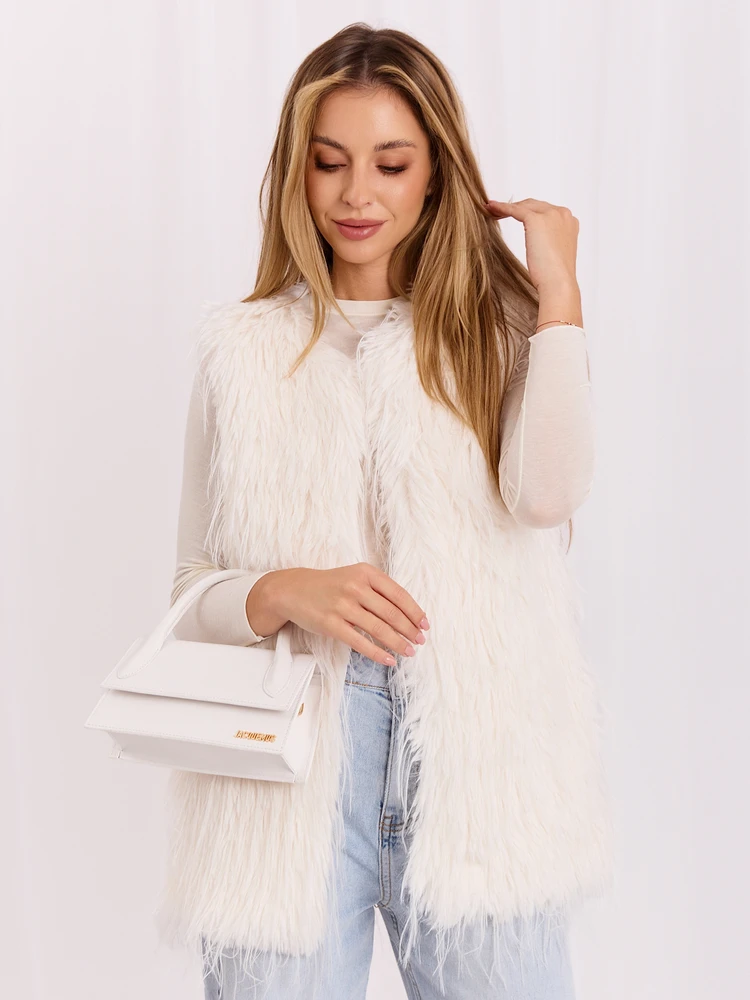 Wool Fashion Italia Liemenė-AT-KZ-2349-1,80-ekru