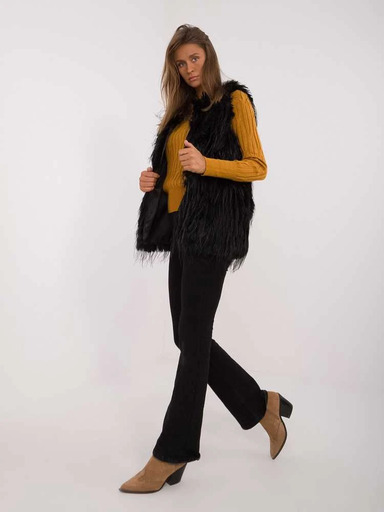 Wool Fashion Italia Liemenė-AT-KZ-2349-1,80-juoda