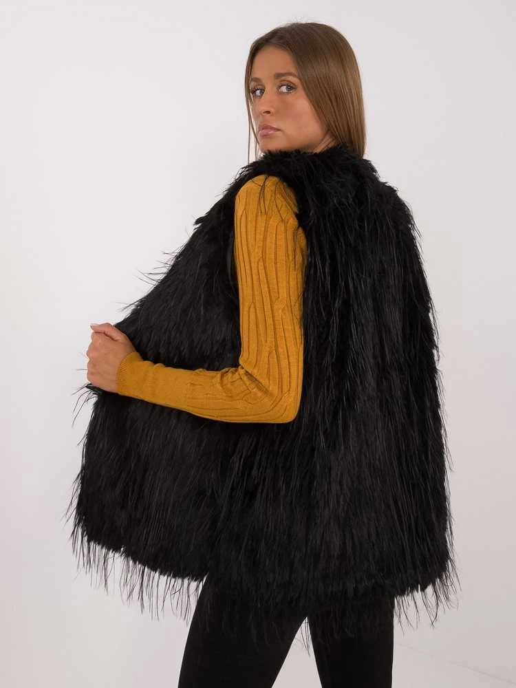 Wool Fashion Italia Liemenė-AT-KZ-2349-1,80-juoda