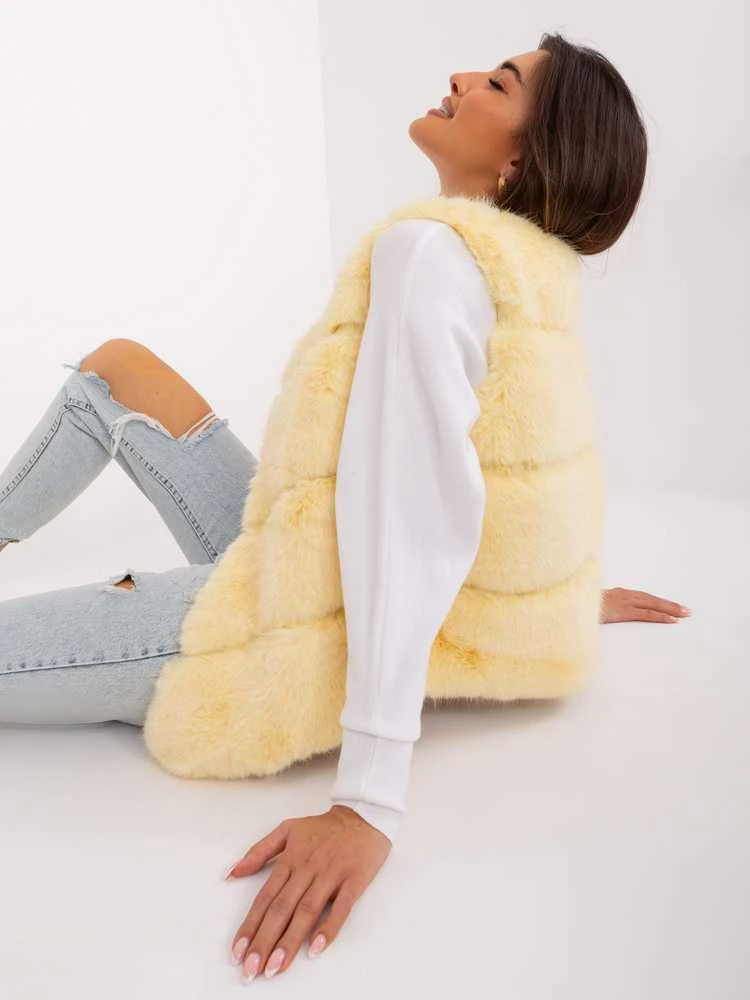 Wool Fashion Italia Liemenė-AT-KZ-2349.00P-šviesiai geltona