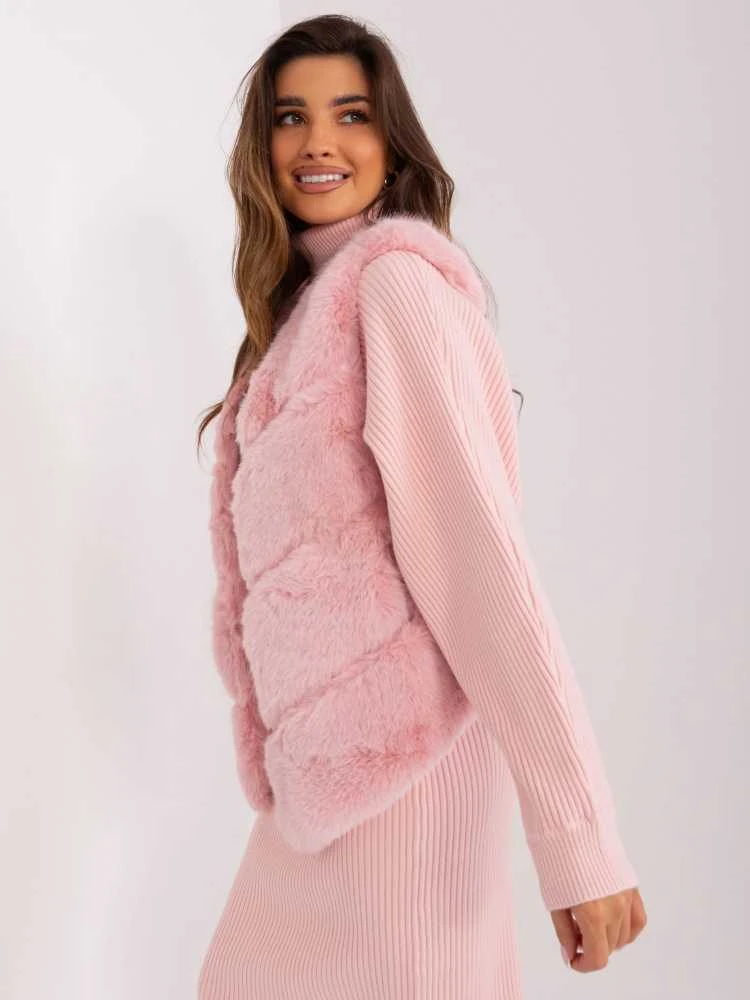 Wool Fashion Italia Liemenė-AT-KZ-2349.00P-šviesiai rožinė