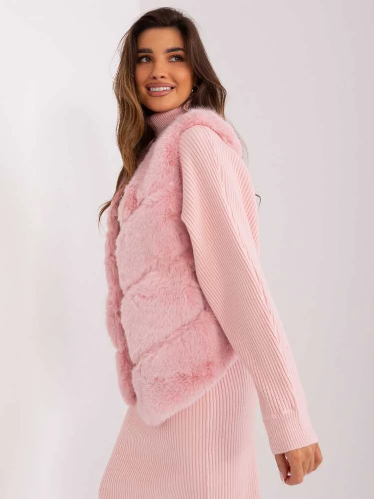 Wool Fashion Italia Liemenė-AT-KZ-2349.00P-šviesiai rožinė