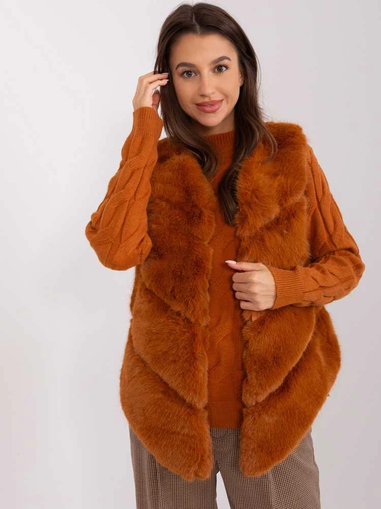 Wool Fashion Italia Liemenė-AT-KZ-2349.00P-šviesiai ruda