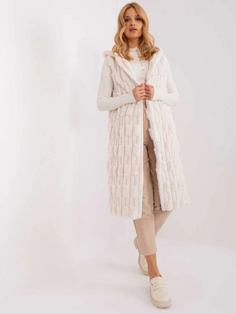 Wool Fashion Italia Liemenė-AT-KZ-2368-1,06-ekru