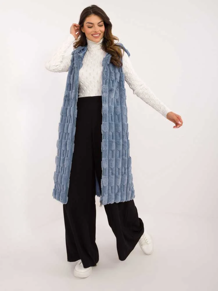 Wool Fashion Italia Liemenė-AT-KZ-2368-1.06-mėlyna
