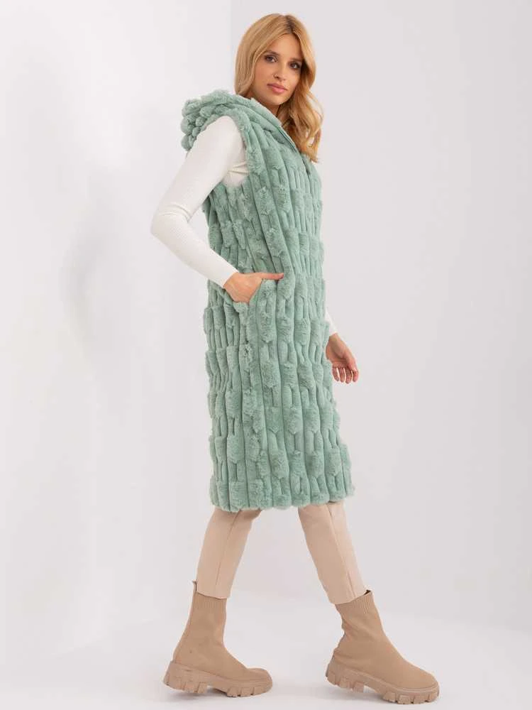 Wool Fashion Italia Liemenė-AT-KZ-2368-1.07-pistacija