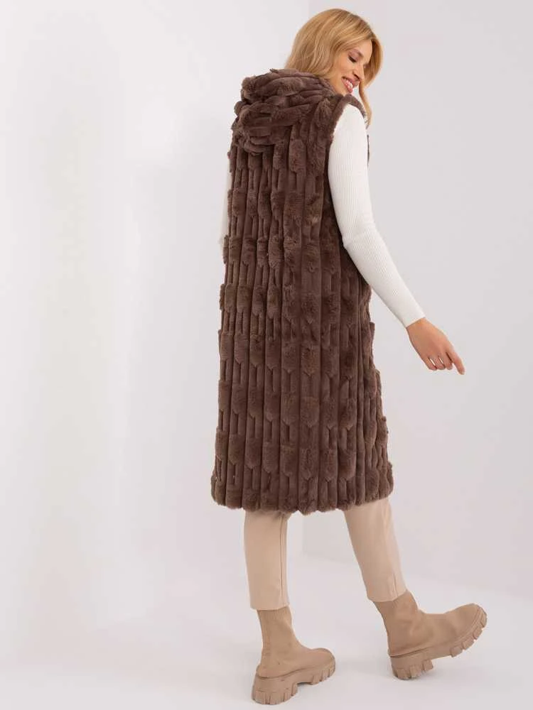 Wool Fashion Italia Liemenė-AT-KZ-2368-1,07-ruda