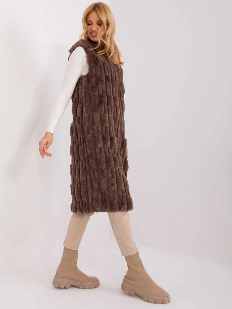 Wool Fashion Italia Liemenė-AT-KZ-2368-1,07-ruda