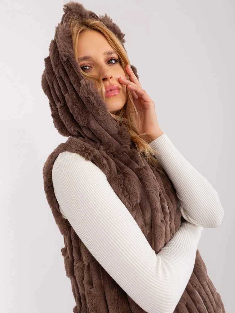 Wool Fashion Italia Liemenė-AT-KZ-2368-1,07-ruda