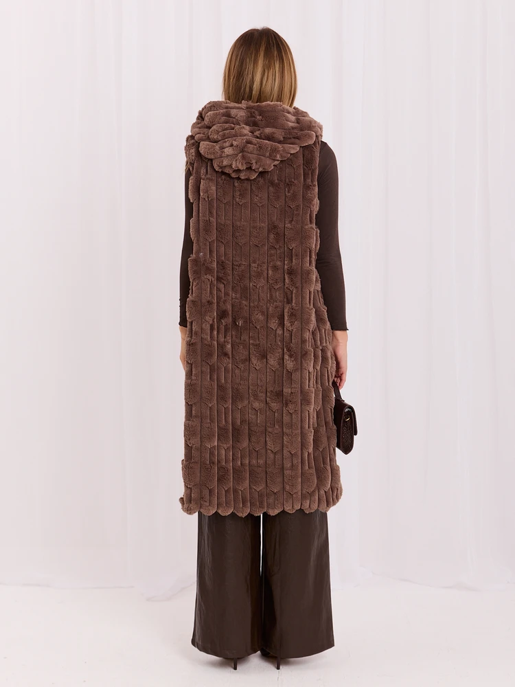 Wool Fashion Italia Liemenė-AT-KZ-2368-1,08-ruda