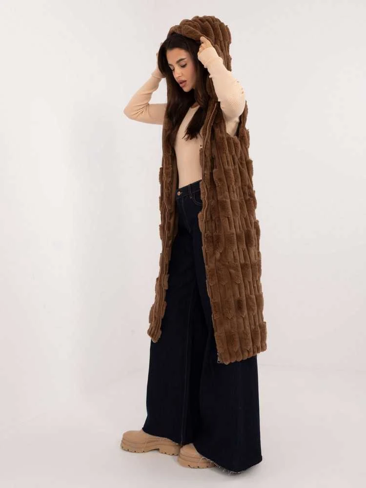 Wool Fashion Italia Liemenė-AT-KZ-2368-1,08-ruda