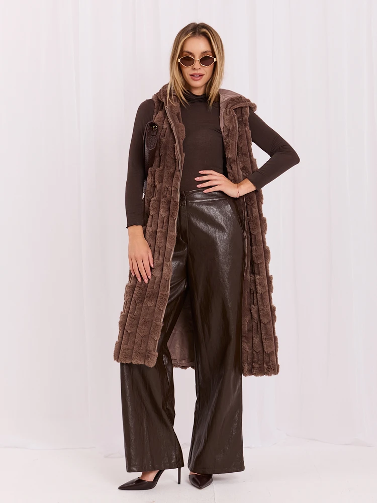 Wool Fashion Italia Liemenė-AT-KZ-2368-1,08-ruda