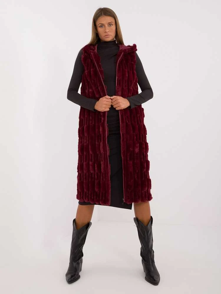 Wool Fashion Italia Liemenė-AT-KZ-2368-1,13-bordo