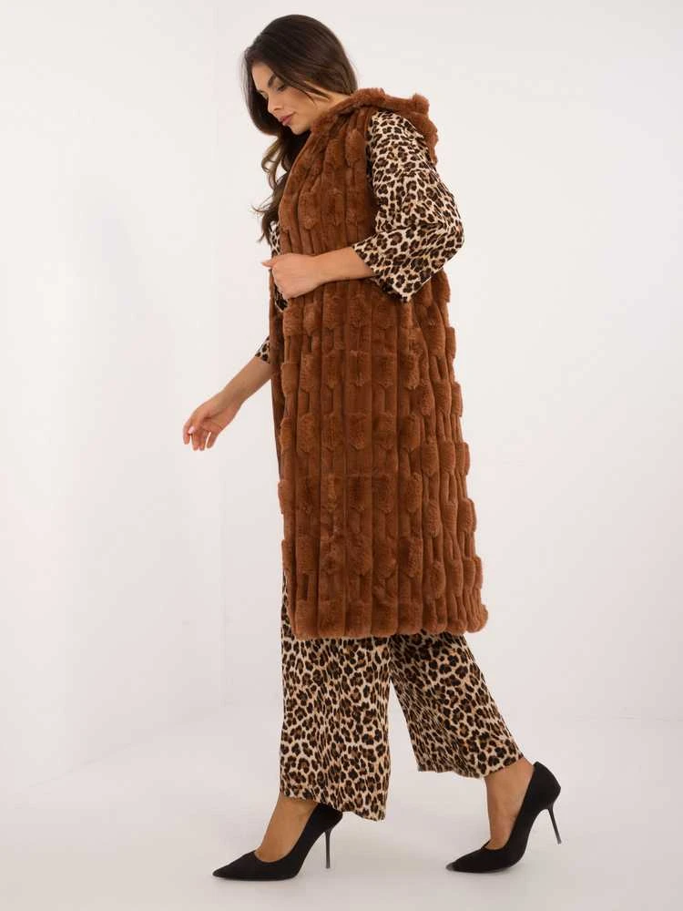 Wool Fashion Italia Liemenė-AT-KZ-2368-1,13-šviesiai ruda