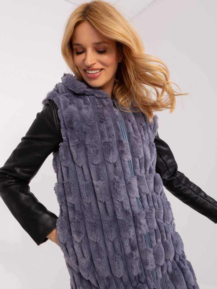 Wool Fashion Italia Liemenė-AT-KZ-2368-1,57-pilka