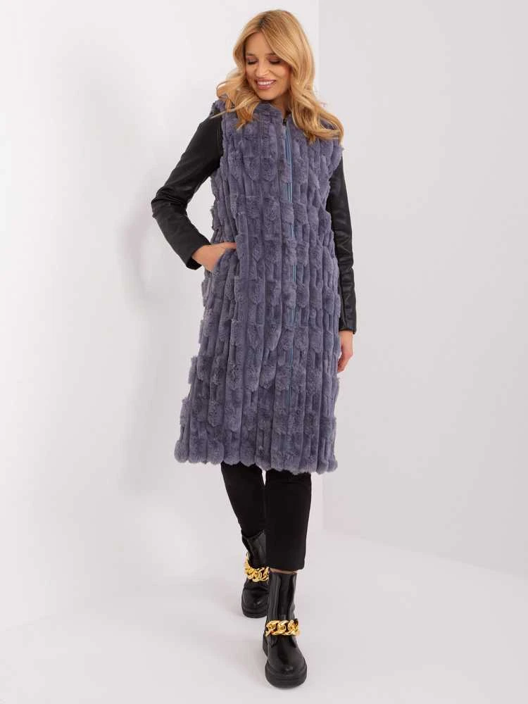 Wool Fashion Italia Liemenė-AT-KZ-2368-1,57-pilka