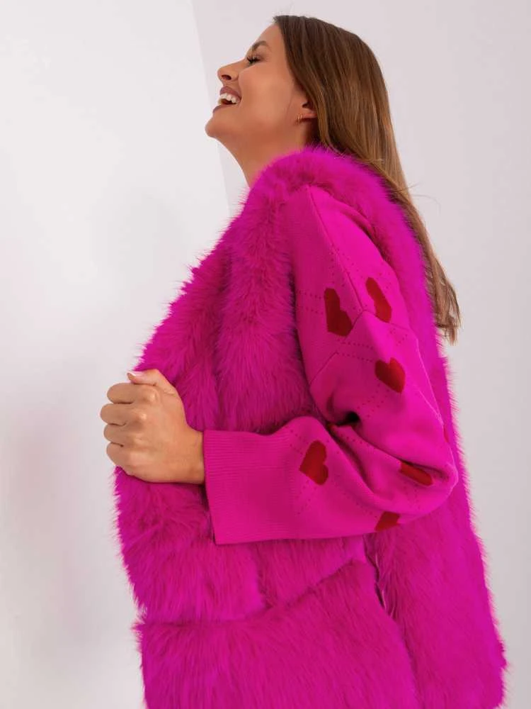 Wool Fashion Italia Liemenė-AT-KZ-2368.00P-fuksija