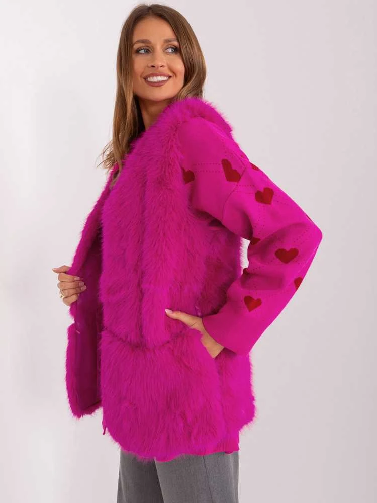 Wool Fashion Italia Liemenė-AT-KZ-2368.00P-fuksija
