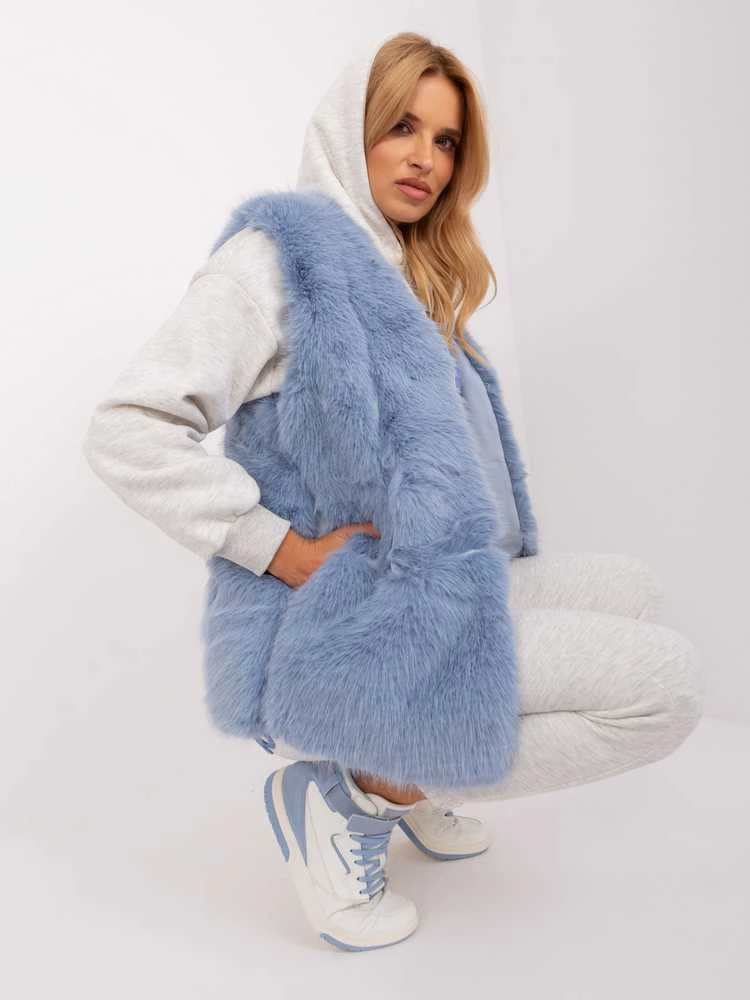 Wool Fashion Italia Liemenė-AT-KZ-2368.00P-mėlyna