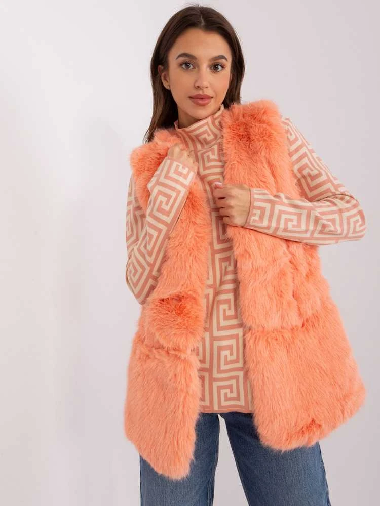 Wool Fashion Italia Liemenė-AT-KZ-2368.00P-persikas