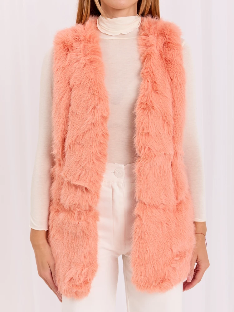 Wool Fashion Italia Liemenė-AT-KZ-2368.00P-persikas