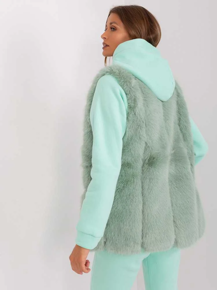 Wool Fashion Italia Liemenė-AT-KZ-2368.00P-pistacijos