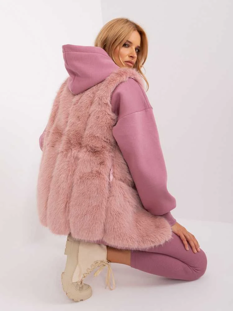 Wool Fashion Italia Liemenė-AT-KZ-2368.00P-šviesiai rožinė