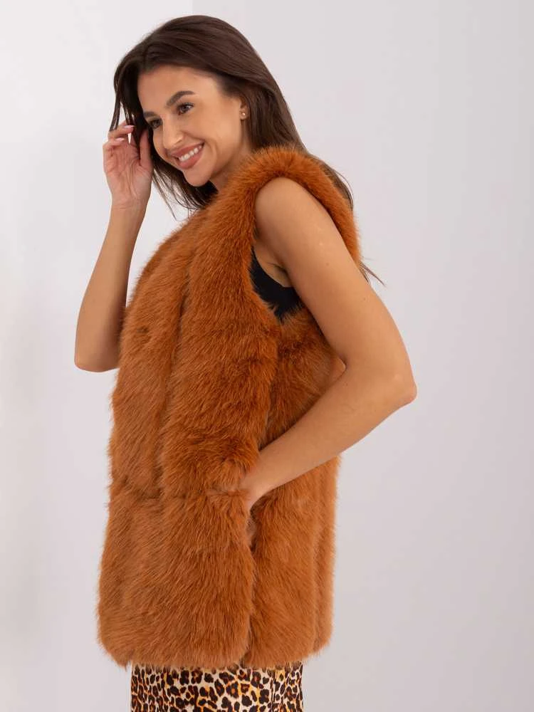 Wool Fashion Italia Liemenė-AT-KZ-2368.00P-šviesiai ruda