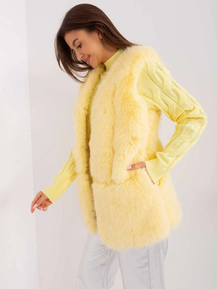 Wool Fashion Italia Liemenė-AT-KZ-2368.00P-šviesiai geltona