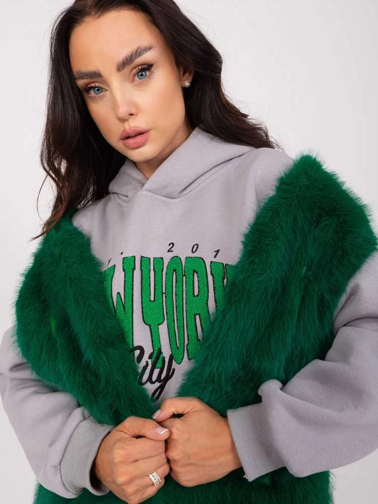 Wool Fashion Italia Liemenė-AT-KZ-2368.00P-tamsiai žalia
