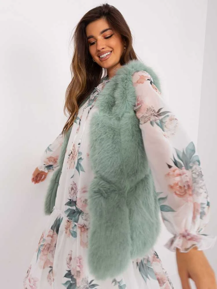 Wool Fashion Italia Liemenė-AT-KZ-2375.00P-pistacijos